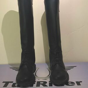 Black starter back zip Tuff Rider boots